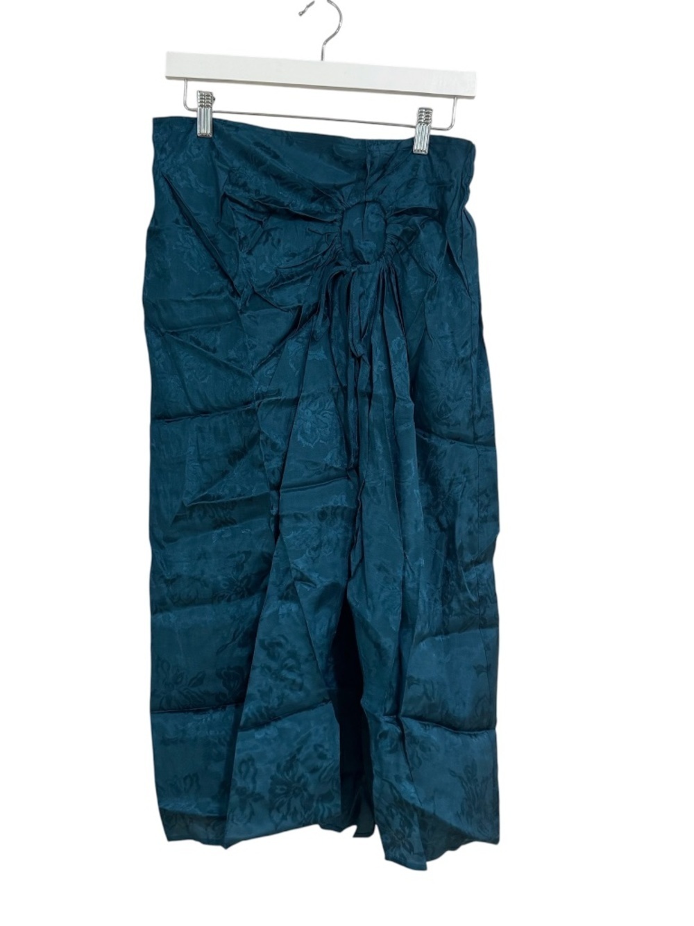Band of The Free Women's Deep Teal Midi Side Slit Layered Skirt Sz M NWT